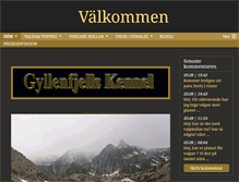 Tablet Screenshot of gyllenfjellskennel.se